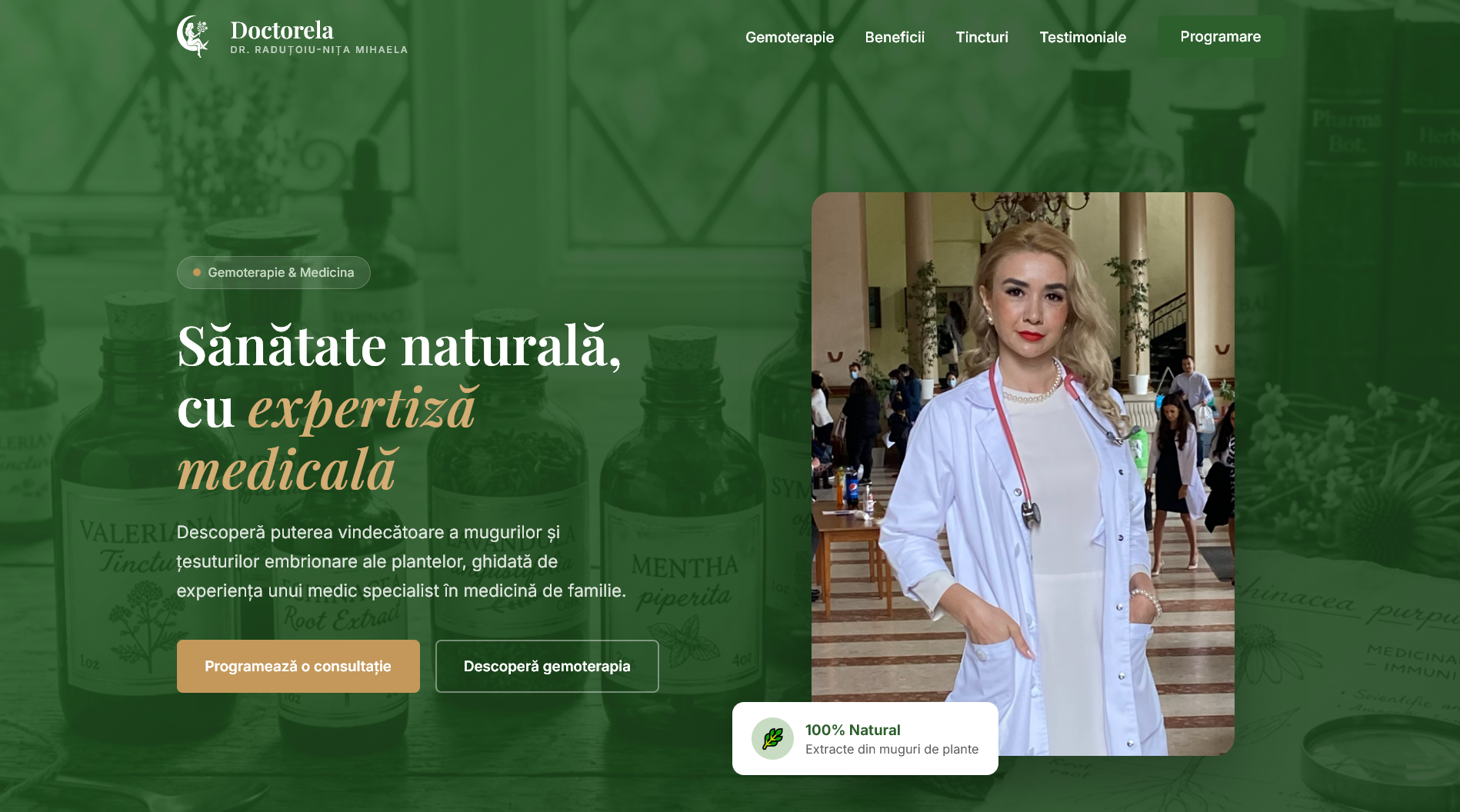 Captură homepage Doctorela.ro